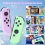 (Purple-Green) Wireless Controller for Nintendo Switch Joystick Switch OLED Gamepad 3