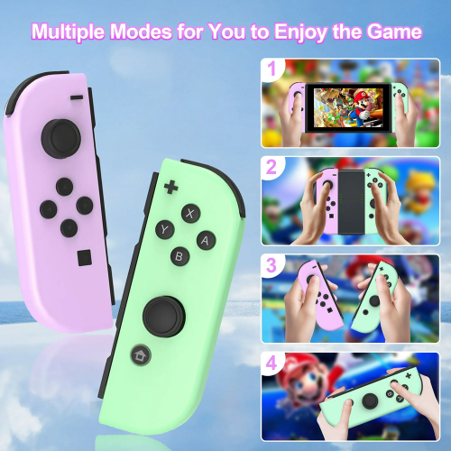 (Purple-Green) Wireless Controller for Nintendo Switch Joystick Switch OLED Gamepad 2