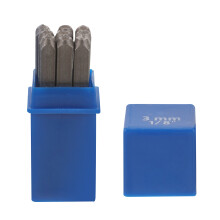 1Set Nummer Stempelset Metaal Chroom Vanadium Staal DIY Kleuren