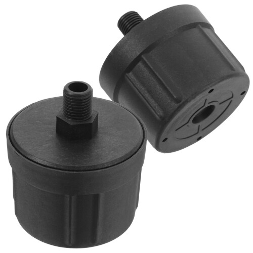 2St ABS Luchtfilter Element Voor Compressor Lawaaierige Reductie Zwart