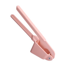Roze Alloy Knoflookpers Met Ergonomische Handgreep Voor Keuken