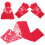 Set Kersthoed Handschoenen Sjaal Vrouwen 1