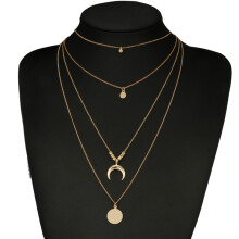 Bohemia Multilagen Hanger Ketting Legering Choker Sieraden Vrouwen