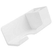 1Set Wit Hips Haarföhnhouder Wandrek Voor Badkamer En Haarverzorging