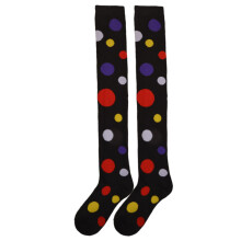 1 Paar Clown Cosplay Kousen Dot Patroon Over-The-Knee