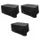 3Pièces Housses De Table Chaise Extérieur Noir 1