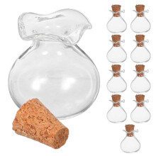 10St Compacte Mini Glazen Flessen Met Voor Feest En Sieraden