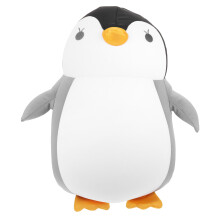 1St Lichtgrijs U- Reversibel Pinguïn Nekpillow Reiscomfort