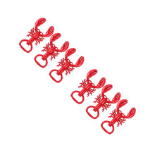 6Pièces Ouvre-Bouteille Aluminium Zinc Écrevisse Rouge Portable Simple