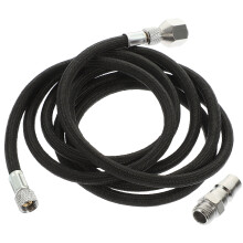 1Set Zwarte Pneumatische Spuitslang Met Connector Flexibele Alleengaas