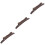 3Pièces Sillet Mandoline En Bois Durable Pont Réglable Rouge 1
