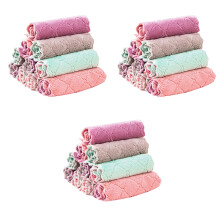 30Pièces Chiffons Nettoyage Matériaux Premium Colorés