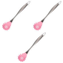 3Pièces Cuillères Silicone Rose Pour Cuisinière