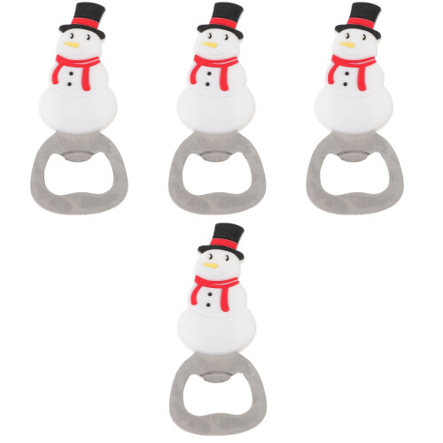4Pièces Ouvre-Bouteille Noël Durable Texture Supérieure