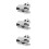 3Pièces Agrafeuse Portable Mini Panda Pour Usage 1