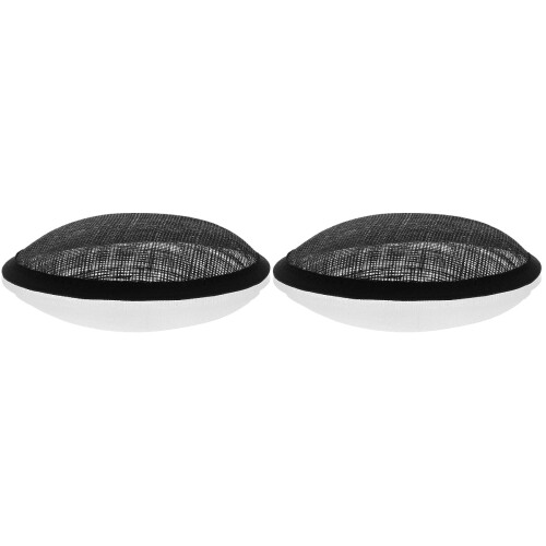 2Pièces Feutre Rond Noir Accessoires Chapeaux Élégants Uniques