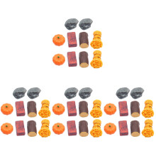 40Pièces Kit Ferme Miniature Résine Décorative Couleurs Assorties