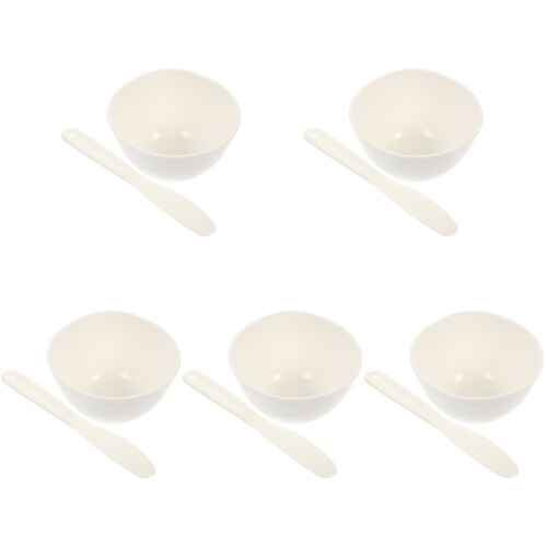 5Ensembles Bols Mélangeurs Blancs Pour Masques DIY Usage Personnel
