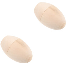 2Pièces Boîtes Bois Beige Rangement Bonbons Décor Pâques