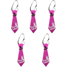 5Pièces Cravates Violet Pour Halloween En , Accessoire De Fête