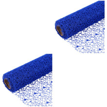 2Pièces Tissu Jacquard Bleu Pour Décoration Enfant