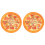 2Pièces Pizza Simulée Jouet Décoratif Pour Restaurant 1
