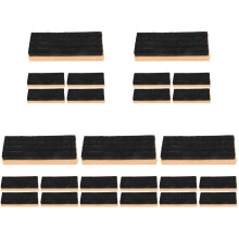 25Pièces Effaceurs Tableau Bois Feutre Noir Nettoyeur Efficace