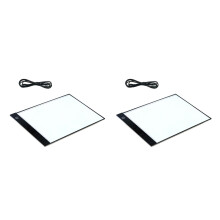 2Pièces Planche À Dessin A4 LED , Ultra Fine, Portable Pour Art