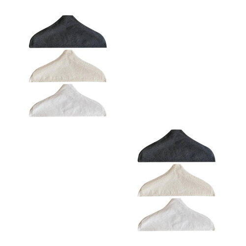 6Pièces Couvre-Cintres Maison Coton-Lin Antidérapant Réutilisable