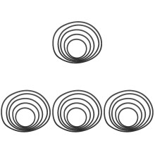 20Pièces Cercles Flottants En Eva Pour Plantes Aquarium Noir Durable