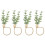 4Pièces Anneaux De Serviette Verts Pour Décor De Table 1