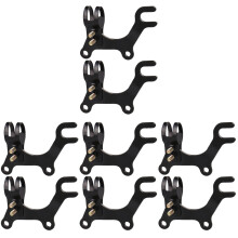 8Pièces Support Adaptateur Acier Carbone Noir Résistant