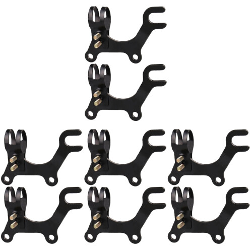 8Pièces Support Adaptateur Acier Carbone Noir Résistant