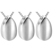 3Pièces Goutte D'eau Urne Argent Inoxydable Élégant Durable