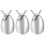 3Pièces Goutte D'eau Urne Argent Inoxydable Élégant Durable 1