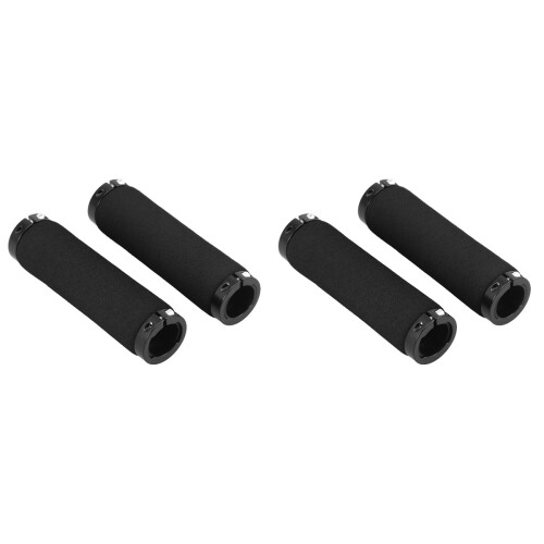 2Paires Poignées Noir Confortables Protection Longue Route