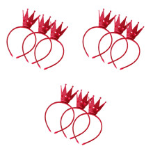 9Pièces Bandeaux Enfants Couronne Rouge Décoration Festive