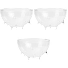 3Pièces Bols En Verre Créatifs Transparent Pour Dessert Cuisine