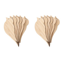 12Pièces Étiquettes Suspendues DIY Marque-Pages Oiseaux Bambou