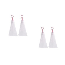 4Pièces Filets Moussants Blancs Confortables Pour Bains Et