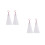4Pièces Filets Moussants Blancs Confortables Pour Bains Et 1