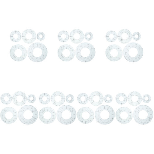 35Pièces Gabarit Patchwork Gris Pour Projets Couture