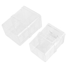 6Pièces Transparent Avec Couvercle Anti-Saut Pour Aquarium