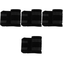 4Pièces Étui Rangement Bijoux Noir Portable Pour Maison Voyage