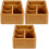 3Pièces Boîte De Rangement Élégante Bois Clair Usage 1
