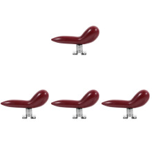 4Pièces Accessoire Basson Rouge Repose-Pouce Durable Abs+métal Stable