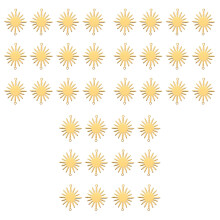 30Pièces Liens Cuivre Dorés Tournesol Pour Artisanat DIY