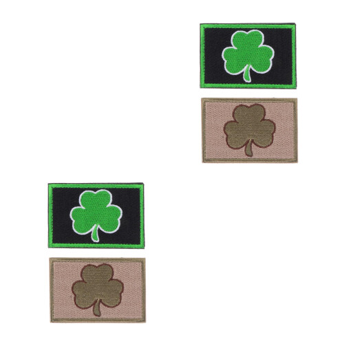 4Pièces Patch Brodé Sticker Textile Pour Vêtements DIY