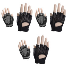 3Pièces Gym Femme Protection Paume Anti-Transpiration Noir