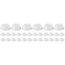 30St Witte Plastic Olievat Pluggen Met Schroefdraad, Lekvrij En Sterk